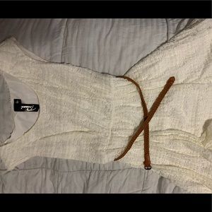 Trixxi Lacy Cream Cocktail Dress